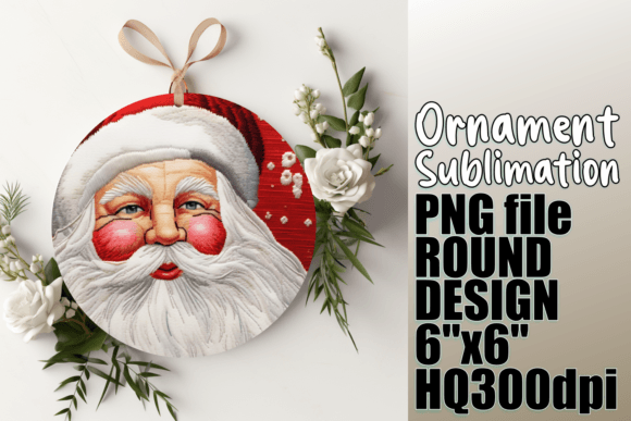 3D Embroidered Ornament Graphics for Sublimation Projects