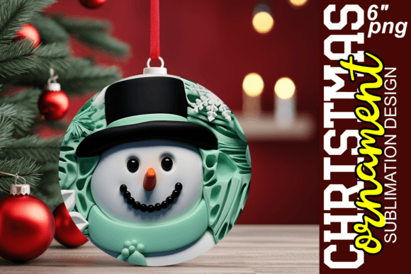 Festive 3D Christmas Ornaments for Sublimation Projects