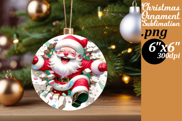 Festive 3D Wall Break Circle Decor
